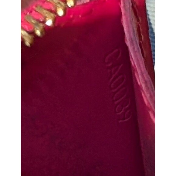 LOUIS VUITTON Pochette Cles Coin Wallet Monogram Vernis Red CA0089 Authentic - Picture 4 of 4